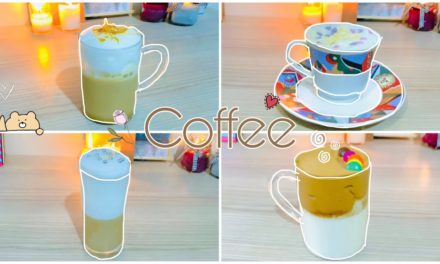 Coffee 4 Types (Dalgona | Latte | White Chocolate Mocha | Caramel Macchiato) Homemade…