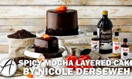 Vegan Spicy Mocha Layered Cake by Nicole Derseweh | Dairy Free Chocolate Cake Recipe