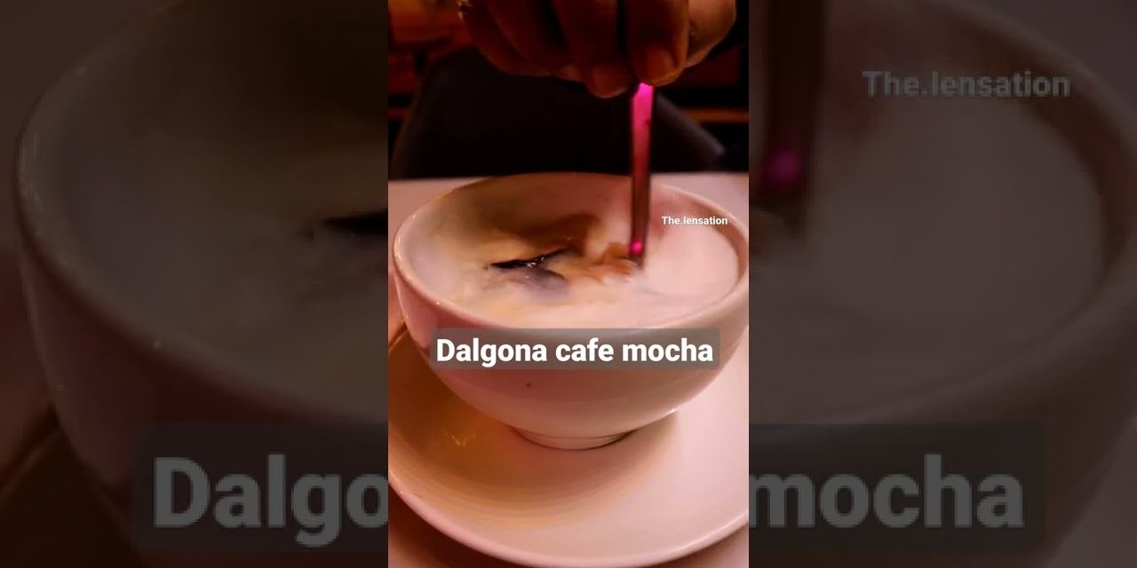 Dalgona Cafe Mocha at 3Cs cafe in Agra