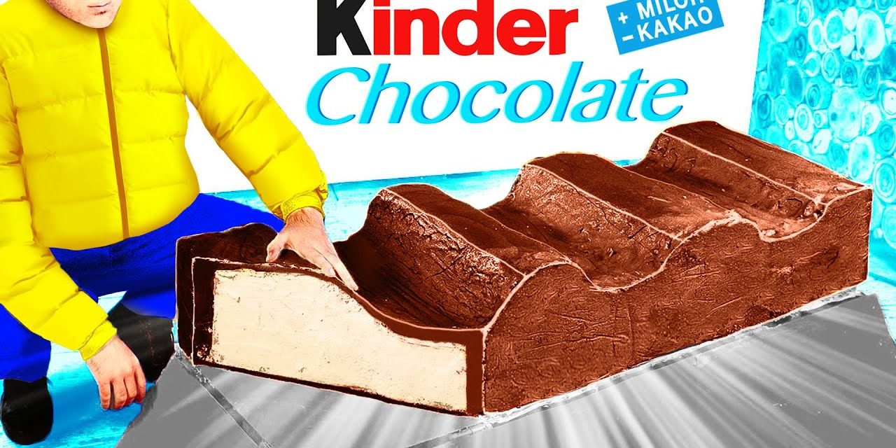 Kinder Cioccolato Gigante | Come preparare il Kinder Cioccolato Piu’ Grande Del Mondo…