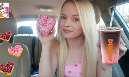 Trying Dunkin' Donuts VALENTINES DAY Menu | Mocha Raspberry Latte, Brownie Batter…