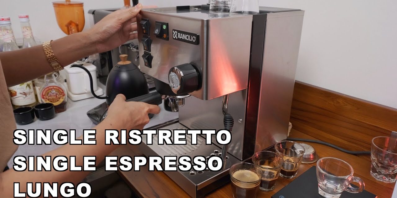 Single Ristretto, Espresso & Lungo Menggunakan Double Filter Basket